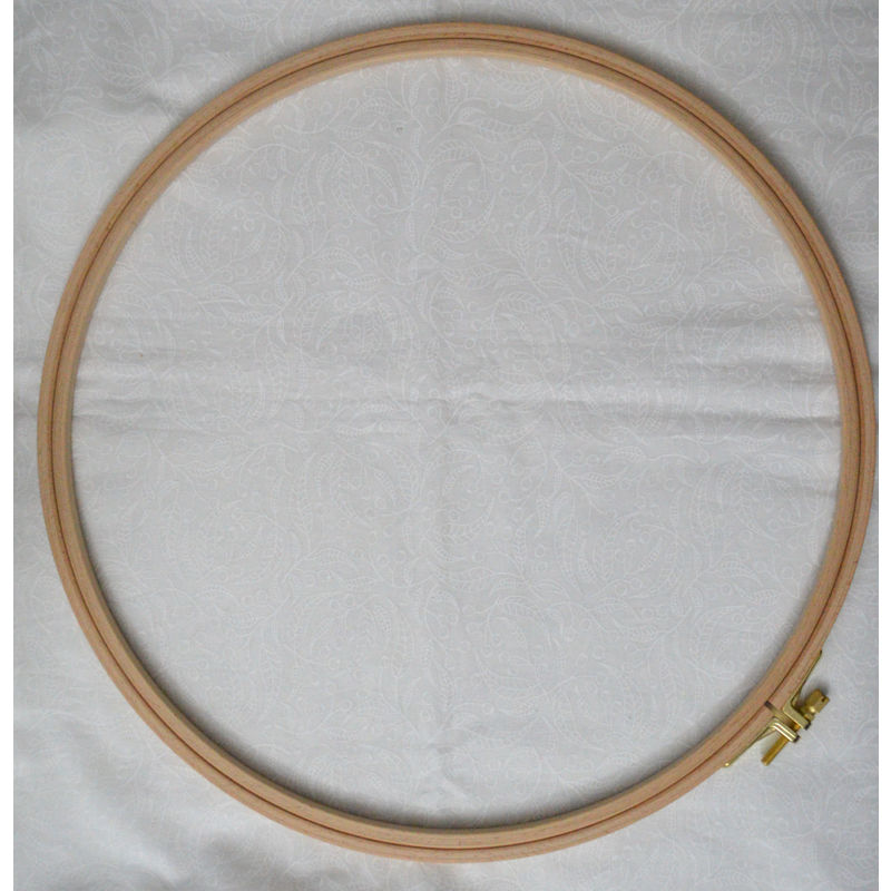 Nurge Embroidery Hoop, Wooden Screwed 8mm, Beechwood No 8, 12" / 310mm