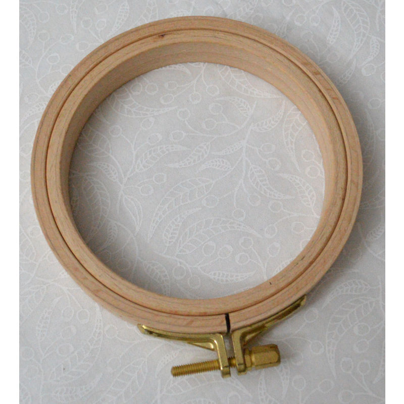 Nurge Embroidery Hoop, Wooden Screwed 16mm, Beechwood No 1, 4" / 100mm