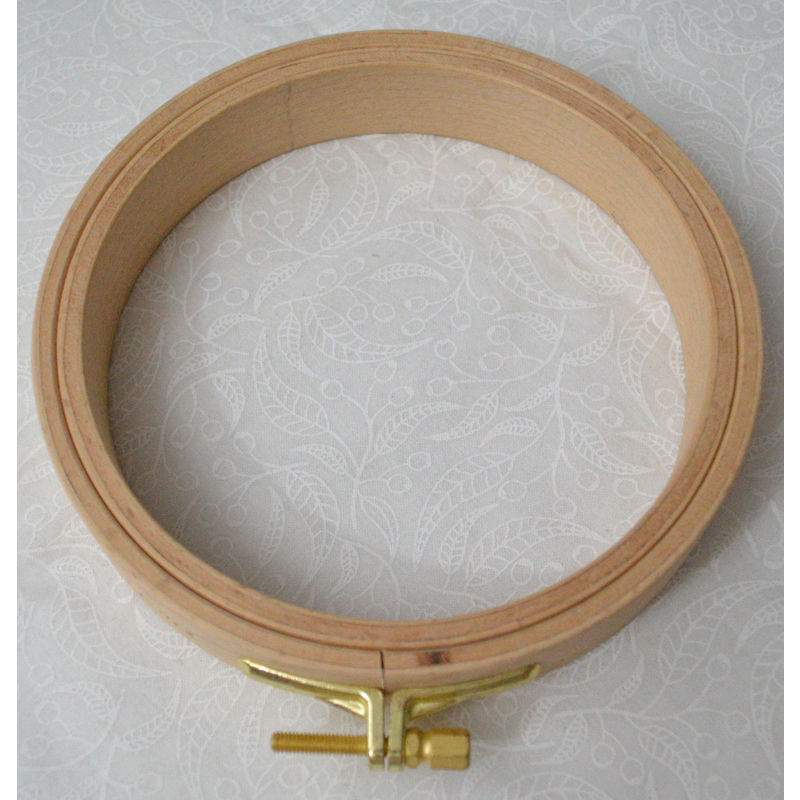 Nurge Embroidery Hoop, Wooden Screwed 24mm, Beechwood No. 2, 5" / 130mm