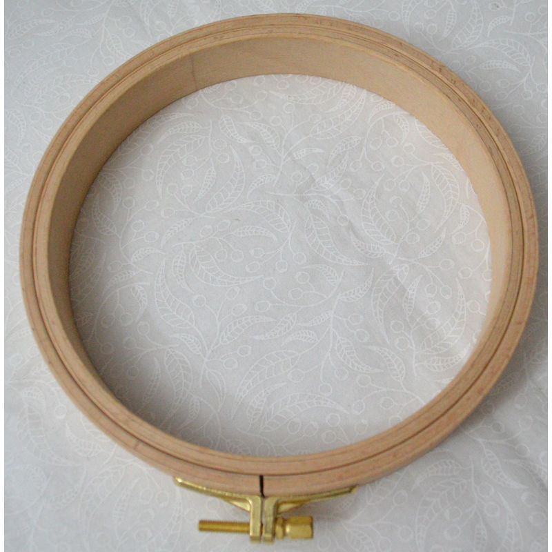 Nurge Embroidery Hoop, Wooden Screwed 24mm, Beechwood No. 3, 6" / 160mm