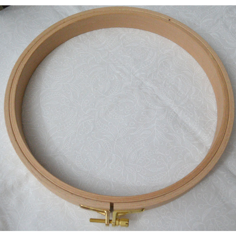 Nurge Embroidery Hoop, Wooden Screwed 24mm, Beechwood No. 5, 8.5" / 220mm