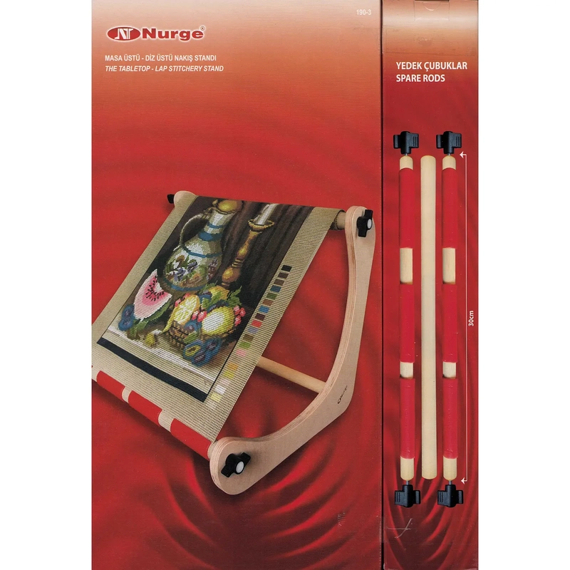 Nurge Embroidery Stand Tabletop / Lap, With 30cm Rods MN190.3