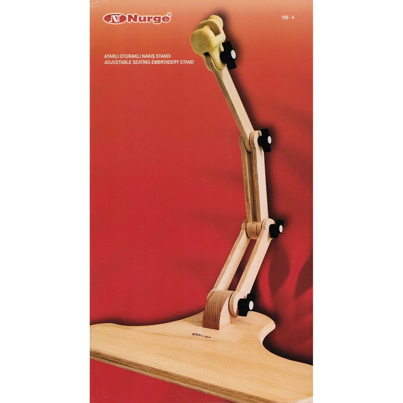 Nurge Adjustable Seating Embroidery Stand, 3 Hinge Joints (Hoop Not Included)
