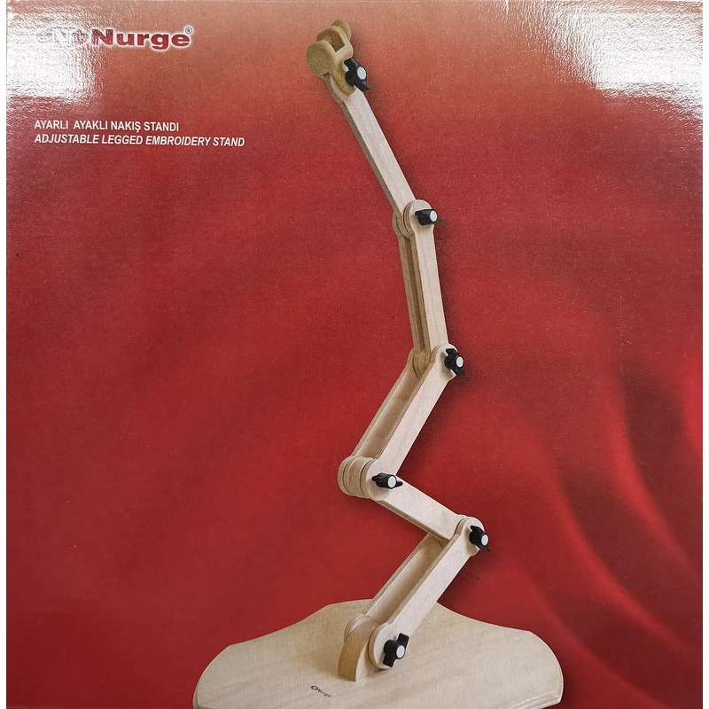 Nurge Adjustable Legged Embroidery Hoop Stand, Joint 5 Hinge MN190.5 (Hoop Not Included)