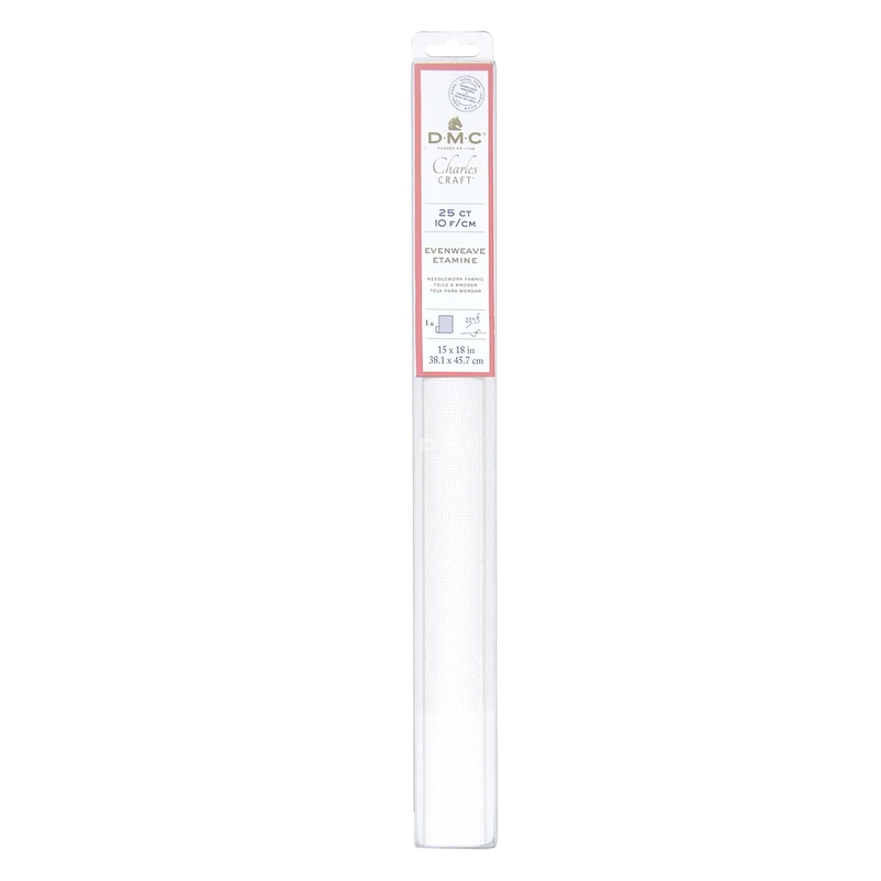 DMC 25 Count (10pts/cm) BLANC Evenweave 15" x 18" (38.1cm x 45.7cm)