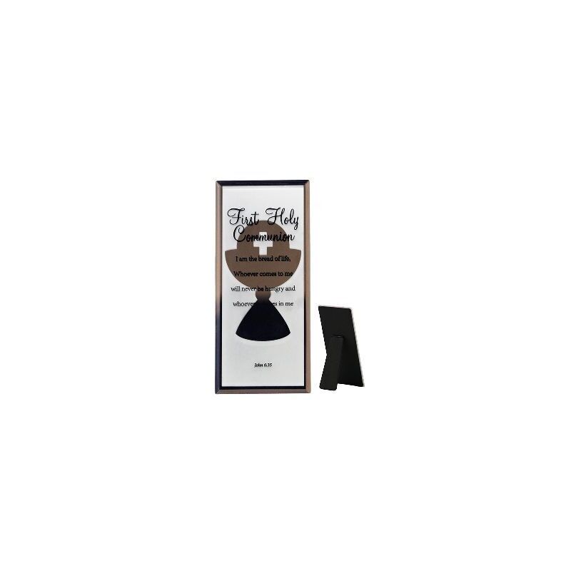 First Holy Communion Mirror Plaque, 80 x 180mm Standing