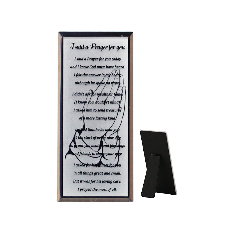 I Said A Prayer Mirror Plaque, 80 x 180mm Standing