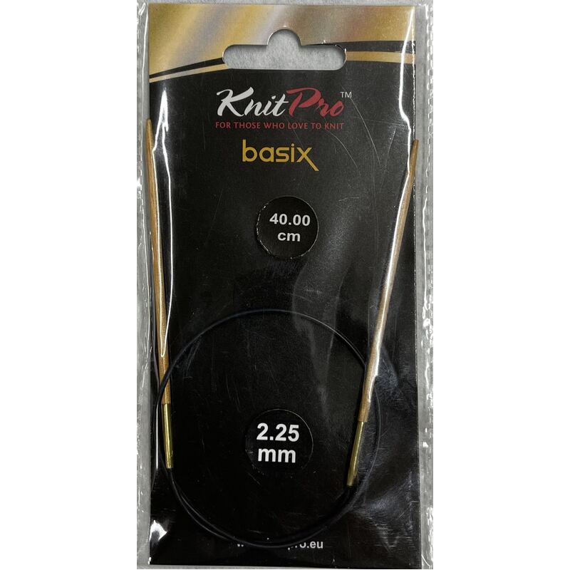 Knitpro 40cm Basix Birch Fixed Circular Knitting Needle 2.25mm