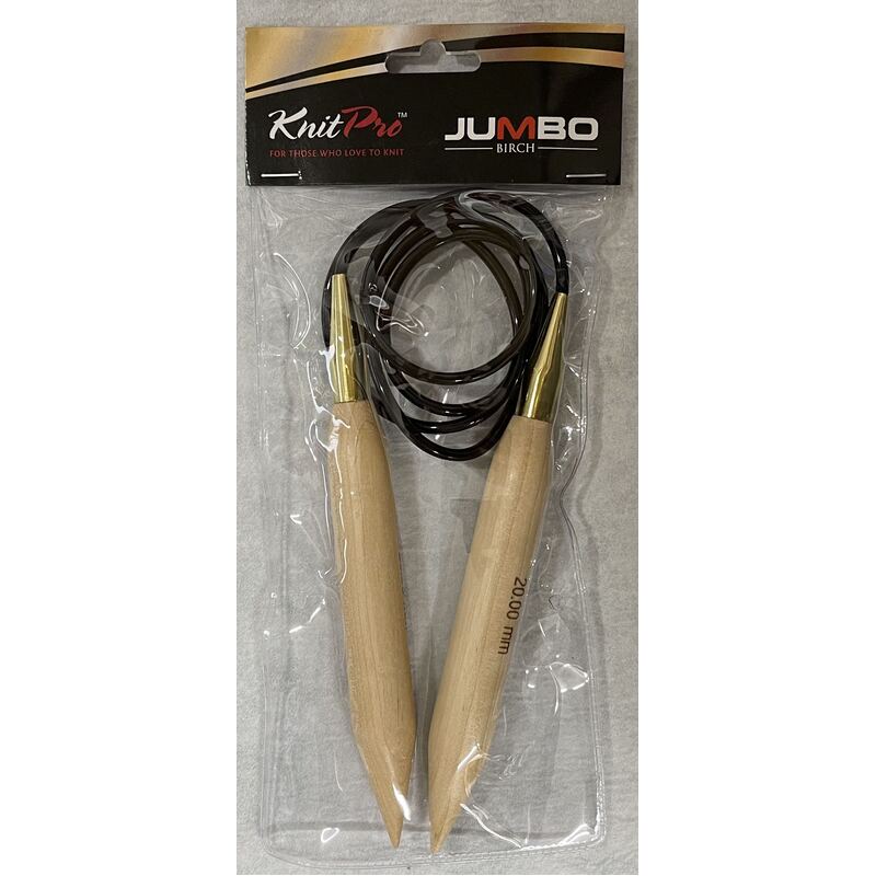 Knitpro 120cm Basix Birch Fixed Circular Knitting Needle 20.00mm