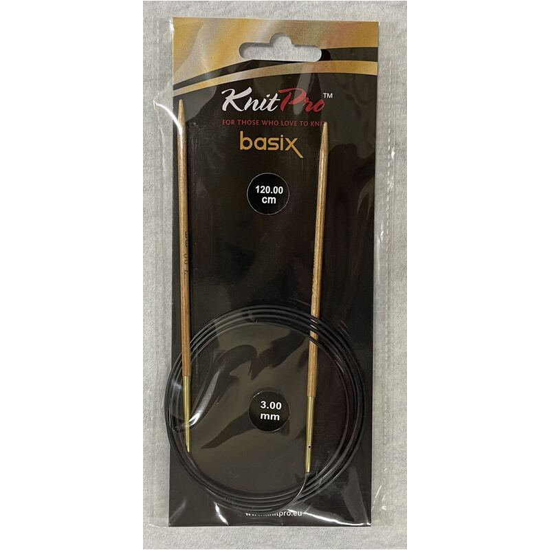 Knitpro 120cm Basix Birch Fixed Circular Knitting Needle 3.00mm