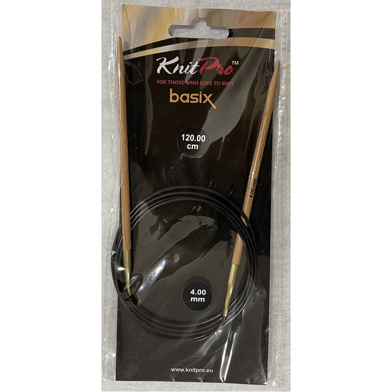 Knitpro 120cm Basix Birch Fixed Circular Knitting Needle 4.00mm
