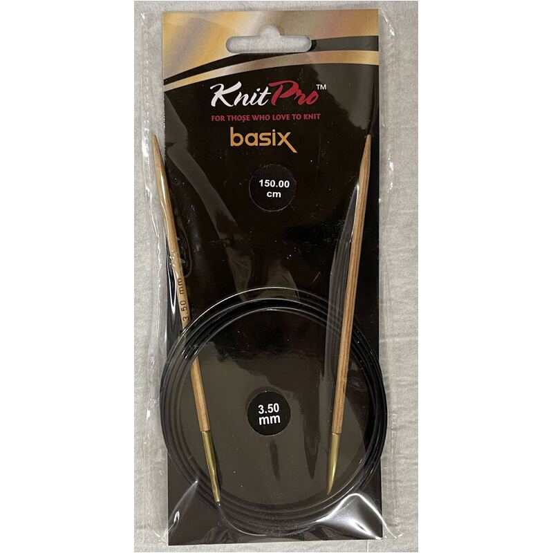 Knitpro 150cm Basix Birch Fixed Circular Knitting Needle 3.50mm