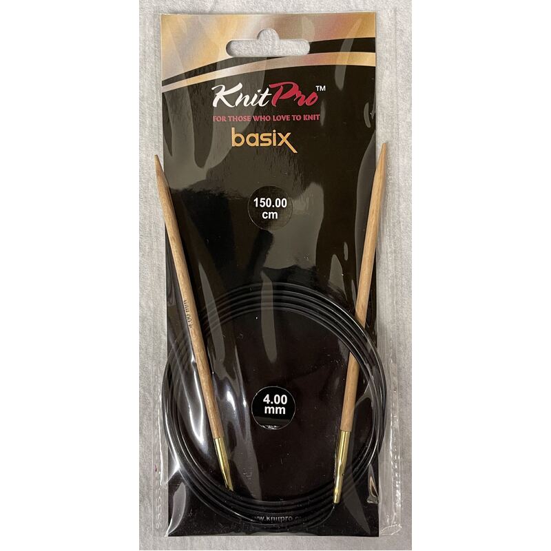 Knitpro 150cm Basix Birch Fixed Circular Knitting Needle 4.00mm
