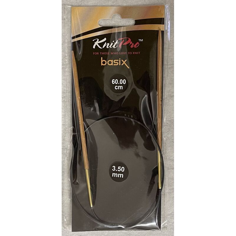 Knitpro 60cm Basix Birch Fixed Circular Knitting Needle 3.50mm
