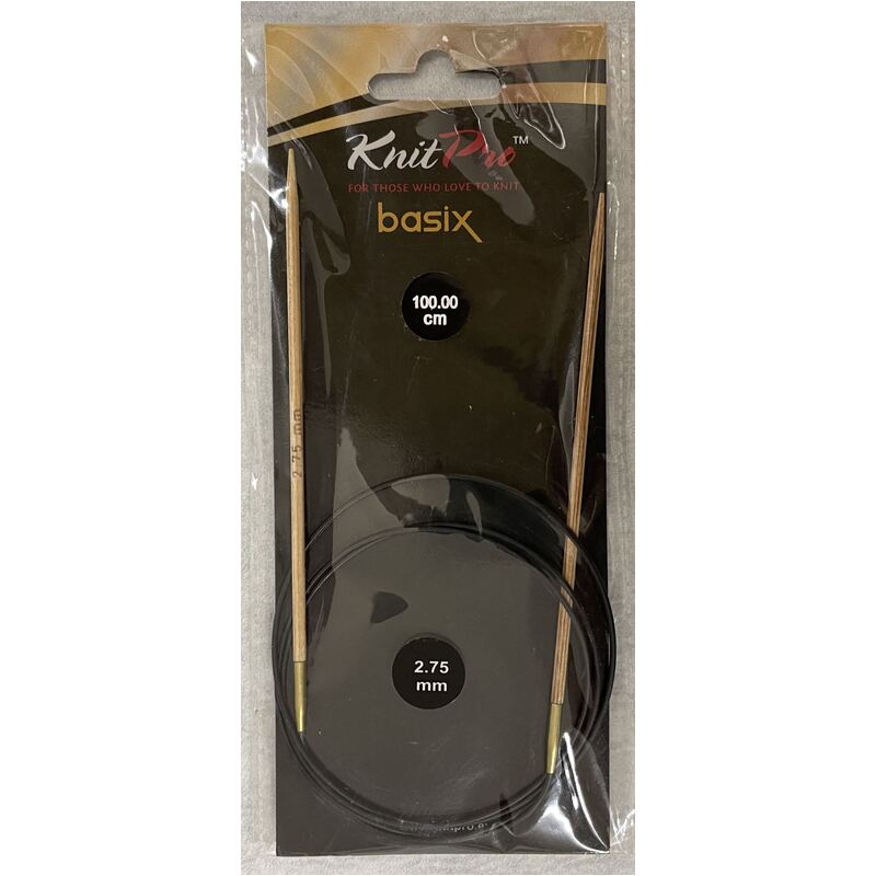 Knitpro 100cm Basix Birch Fixed Circular Knitting Needle 2.75mm
