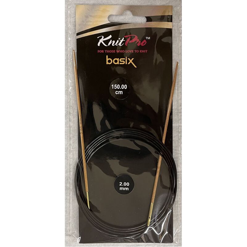 Knitpro 150cm Basix Birch Fixed Circular Knitting Needle 2.00mm