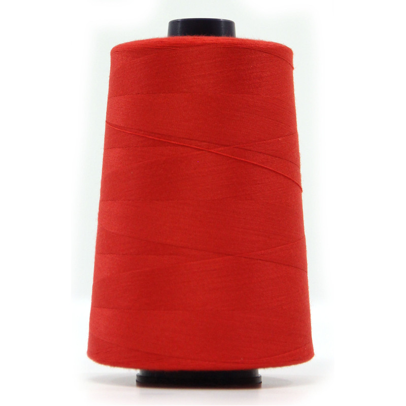 Hemline Overlocker & Sewing Thread 5000m, RED, 100% Polyester
