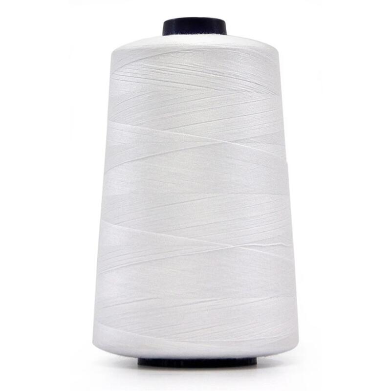 Hemline Overlocker & Sewing Thread 5000m, WHITE, 100% Polyester
