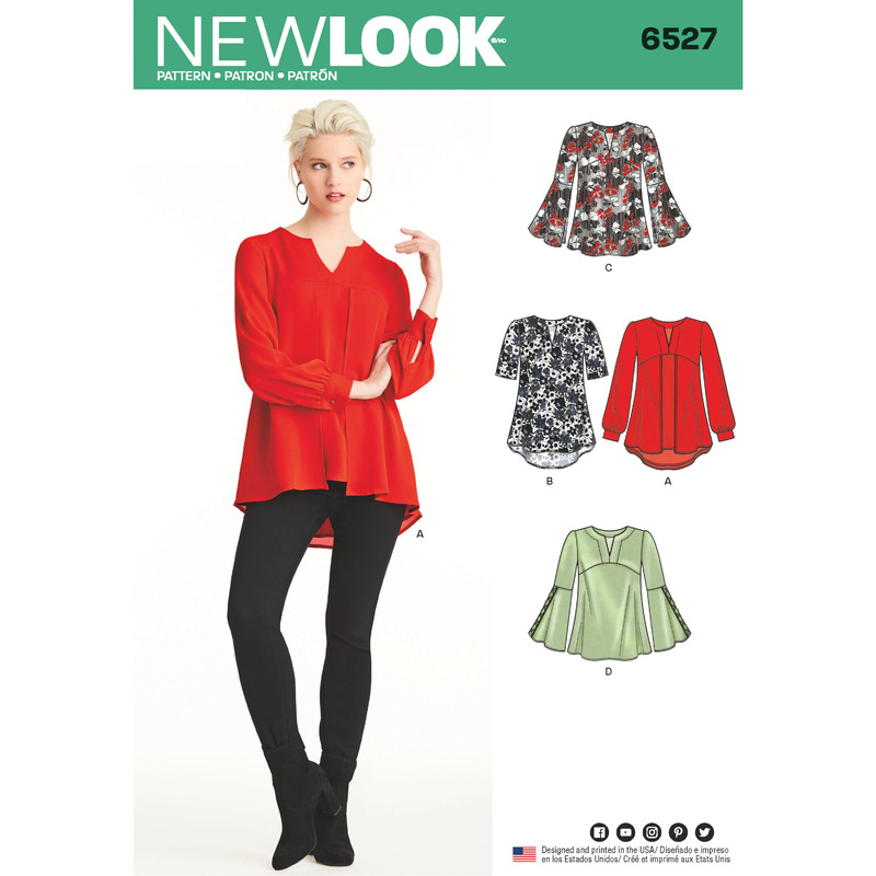 New Look Pattern 6527 Misses' Tunic in Two Lengths