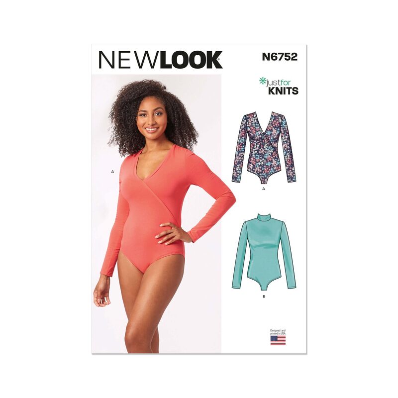 New Look Sewing Pattern N6752 Misses’ Knit Bodysuits