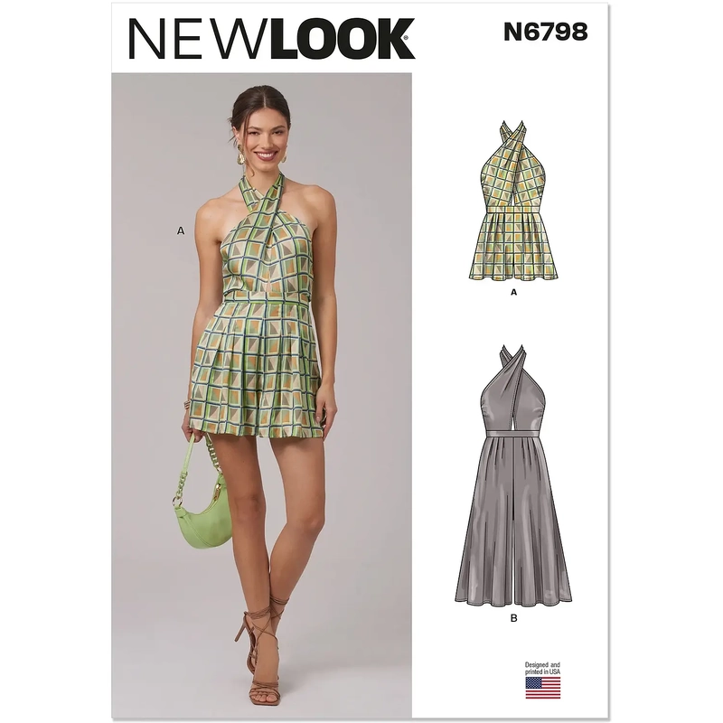 Misses' Romper and Jumpsuit New Look Sewing Pattern N6798