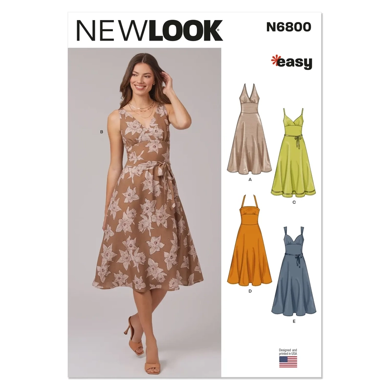 Misses' Dresses New Look Sewing Pattern N6800