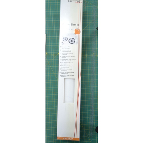 Gutermann Super Strong Stabilizer, Cut Away WHITE, 50cm x 5m