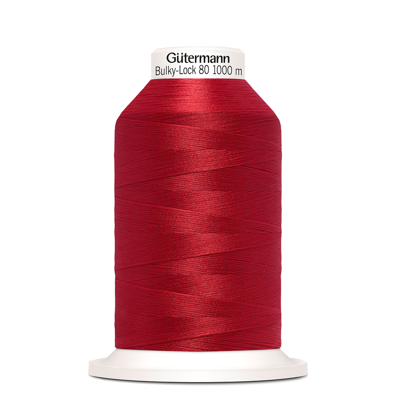 Gutermann Bulky-Lock No.80, #156 RED 1000m Overlocking Thread