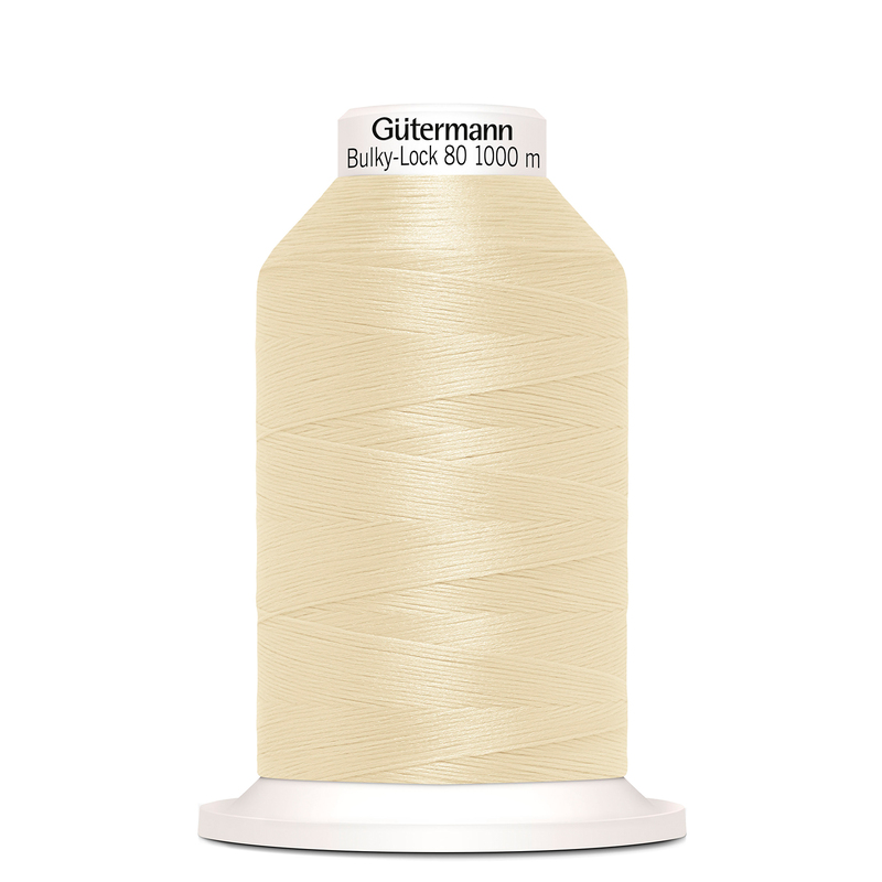 Gutermann Bulky-Lock No.80 #414 BLOND CREAM, 1000m Overlocking Thread