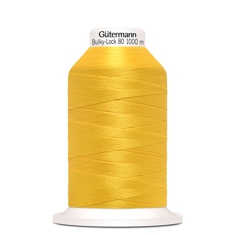 Gutermann Bulky-Lock No.80, #417 YELLOW 1000m Overlocking Thread