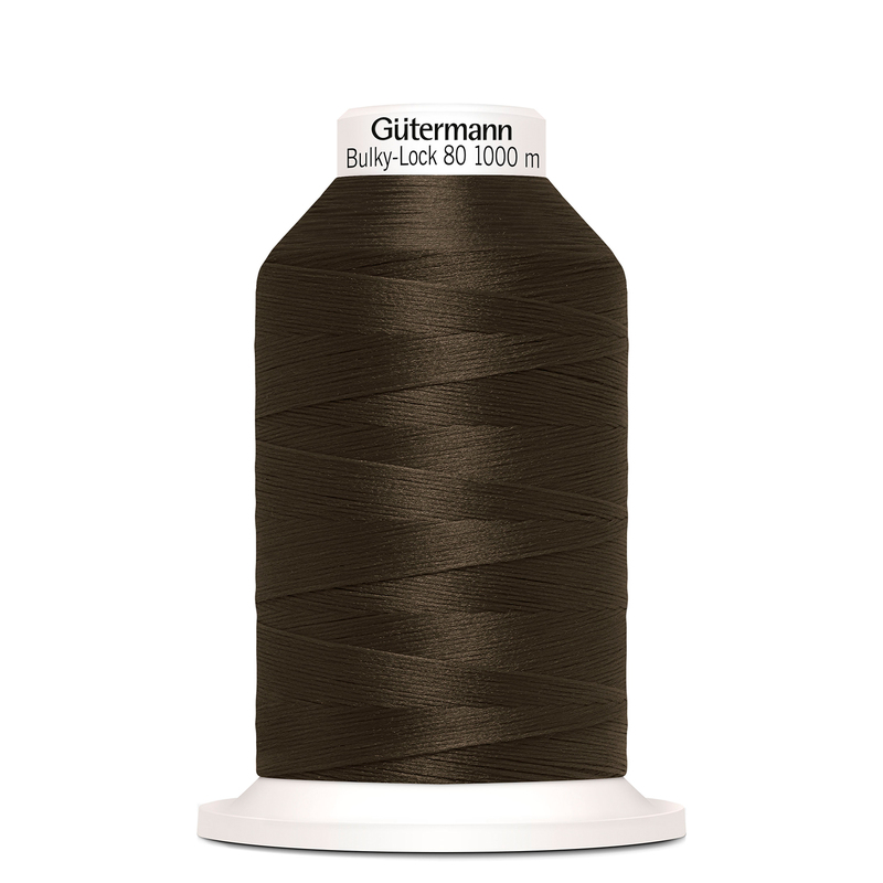 Gutermann Bulky-Lock No.80, #696 BLACK BROWN 1000m Overlocking Thread