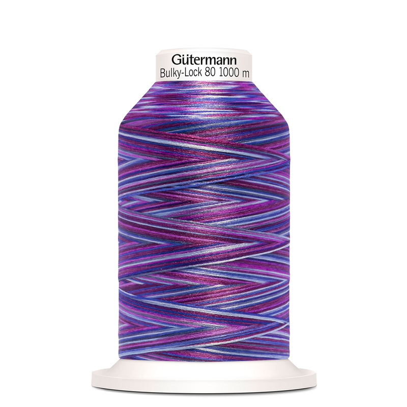 Gutermann Bulky-Lock No.80, #9944 VARIGATED BLUE 1000m Overlocking Thread