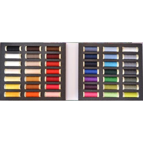 Gutermann Sew-All Thread Album, 42 Spools x 100m, 100% Polyester