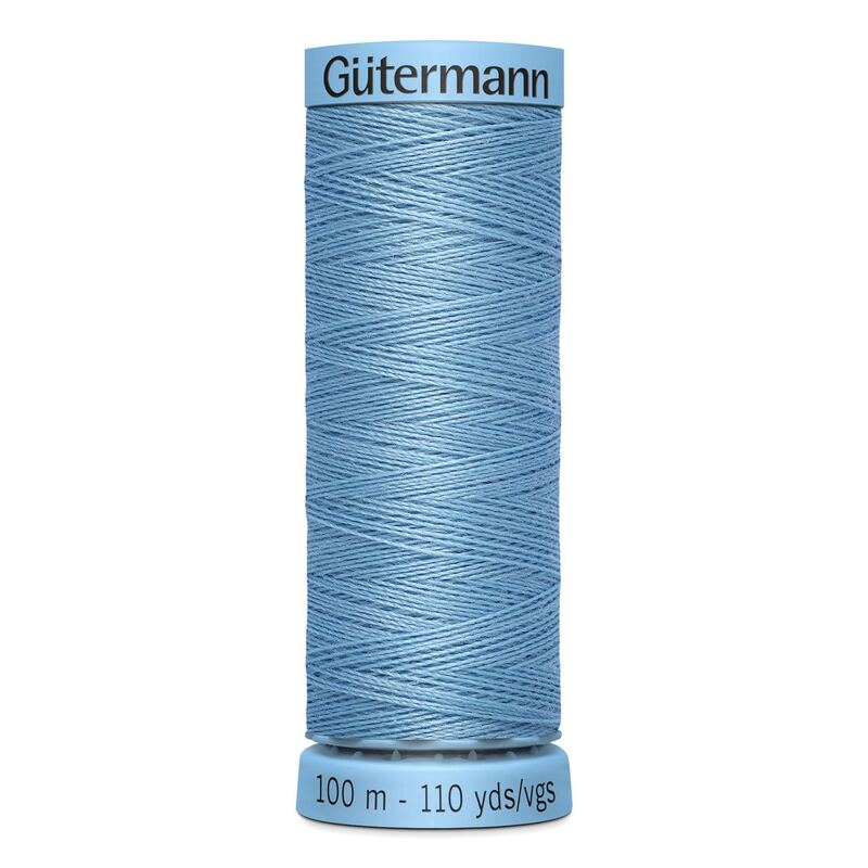 Gutermann Silk Thread #143 STEEL BLUE, 100m Spool (S303)