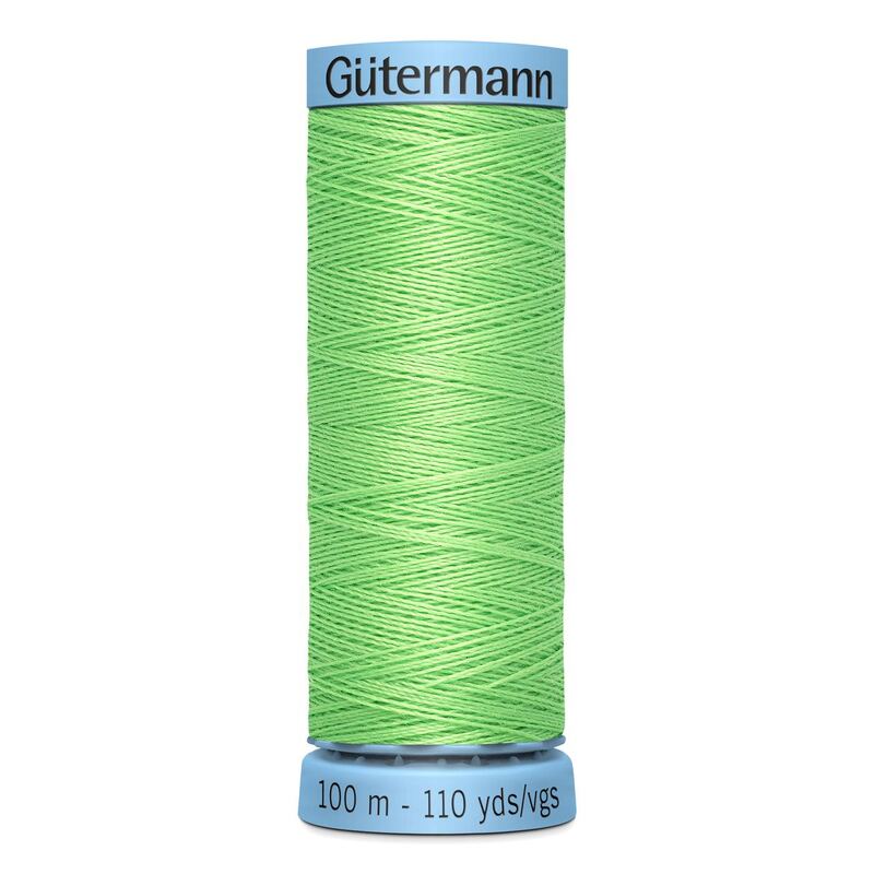 Gutermann Silk Thread #153 LIGHT LIME GREEN, 100m Spool (S303)