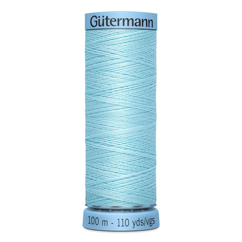 Gutermann Silk Thread #195 PALE BLUE, 100m Spool (S303)