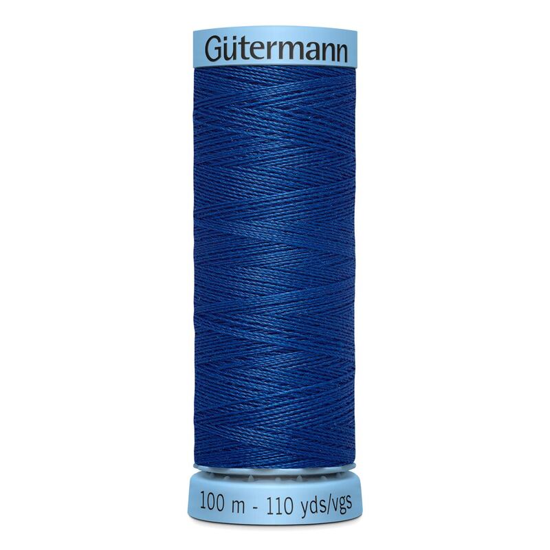 Gutermann Silk Thread #214 DARK DENIM, 100m Spool (S303)