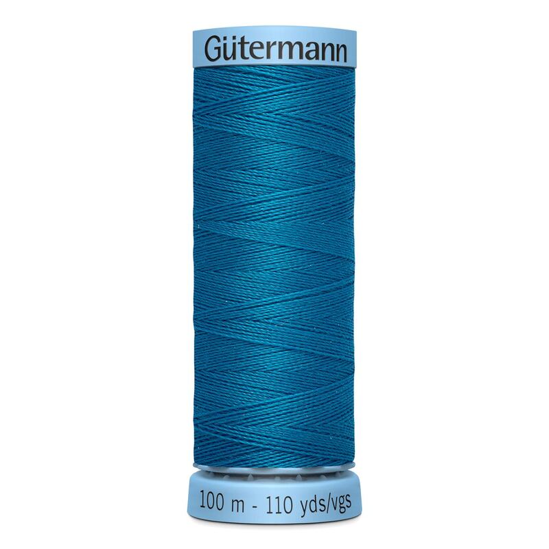 Gutermann Silk Thread #25 TURQUOISE, 100m Spool (S303)