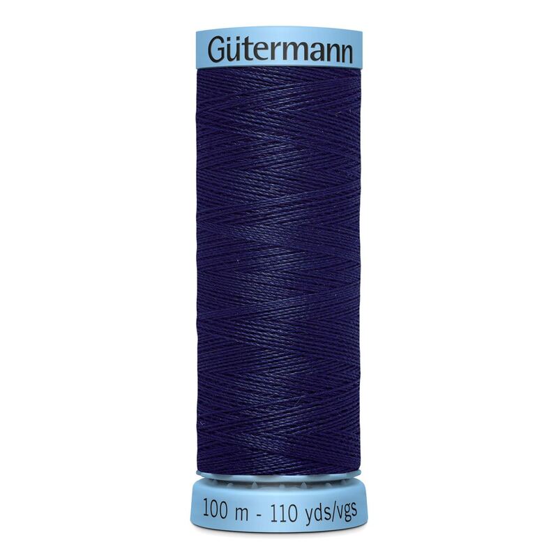 Gutermann Silk Thread #310 NAVY BLUE, 100m Spool (S303)
