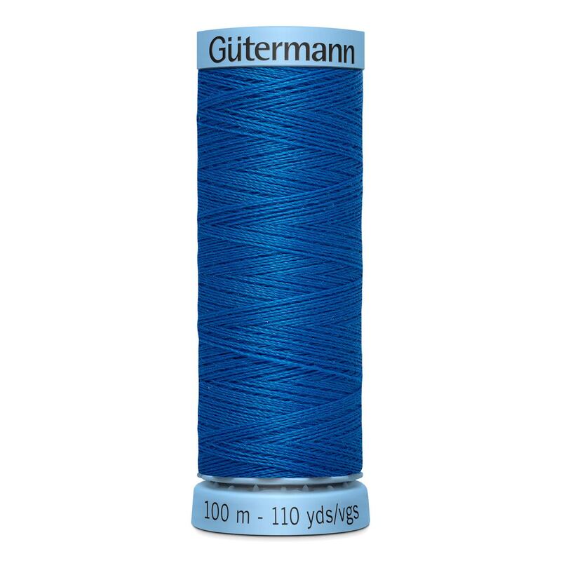 Gutermann Silk Thread #322 BRILLIANT BLUE, 100m Spool (S303)