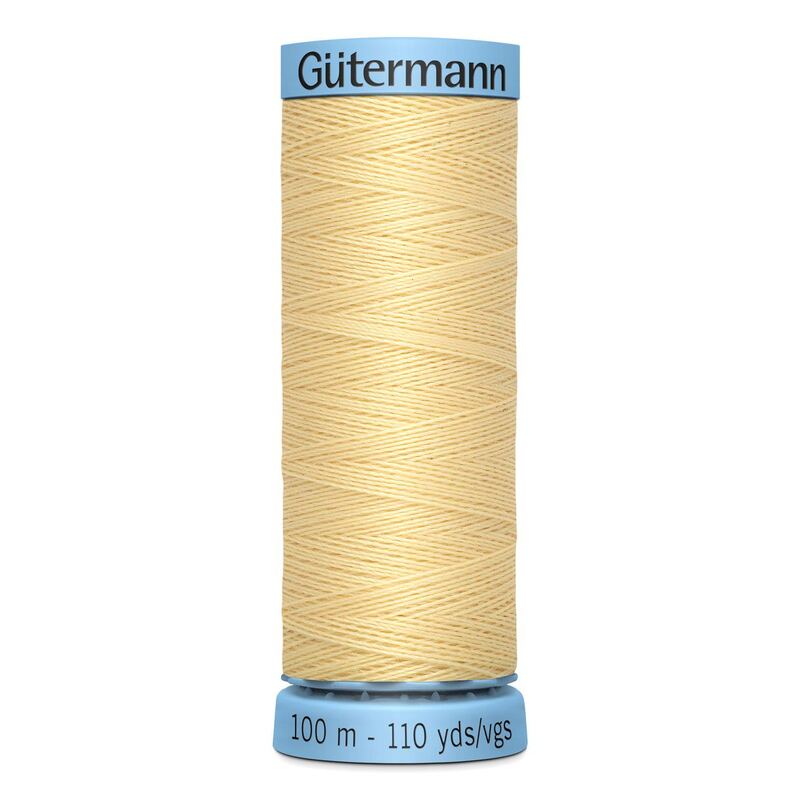 Gutermann Silk Thread #325 STRAW YELLOW, 100m Spool (S303)