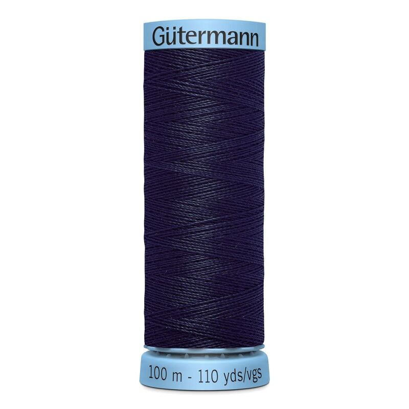 Gutermann Silk Thread #339 NAVY BLUE, 100m Spool (S303)