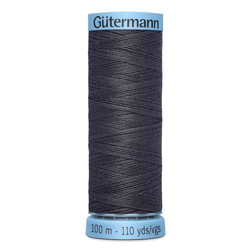 Gutermann Silk Thread #36 CHARCOAL GREY, 100m Spool (S303)