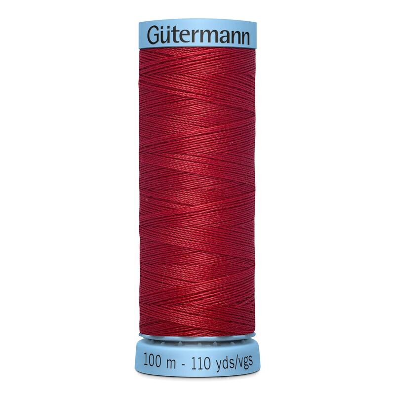 Gutermann Silk Thread #46 DARK RED, 100m Spool (S303)