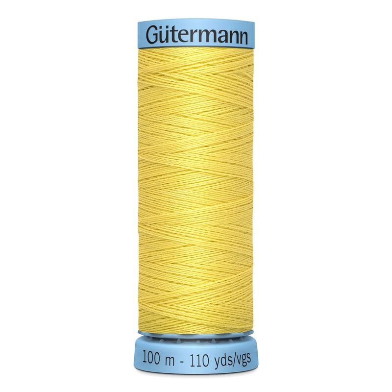 Gutermann Silk Thread #580 YELLOW, 100m Spool (S303)