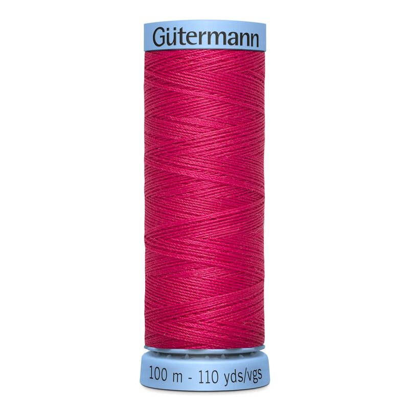 Gutermann Silk Thread #812 DARK PINK, 100m Spool (S303)