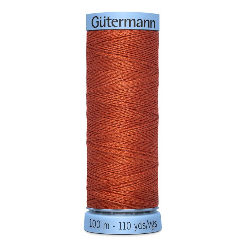Gutermann Silk Thread #838 COPPER, 100m Spool (S303)
