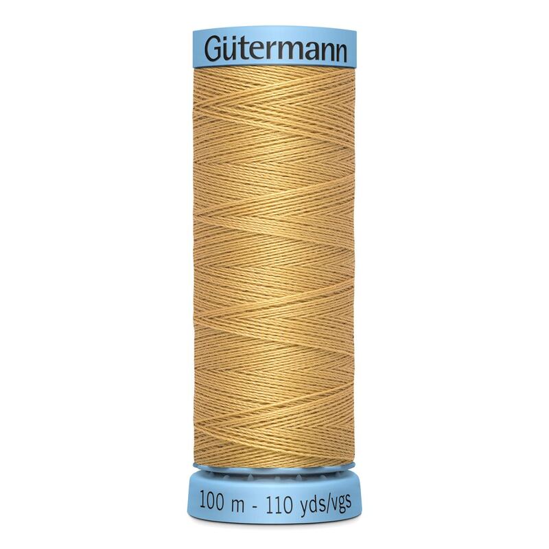 Gutermann Silk Thread #893 OLD GOLD, 100m Spool (S303)