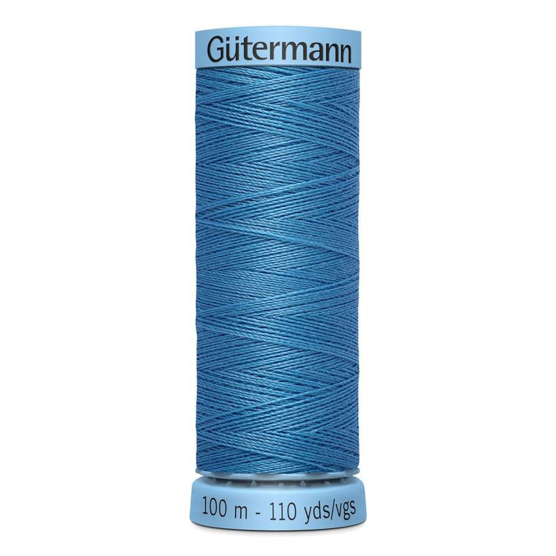Gutermann Silk Thread #965 DUSKY BLUE, 100m Spool (S303)
