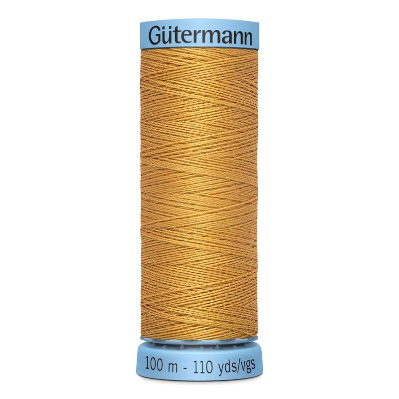 Gutermann Silk Thread #968 GOLDEN YELLOW, 100m Spool (S303)